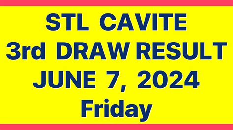 stl cavite result 3rd draw today